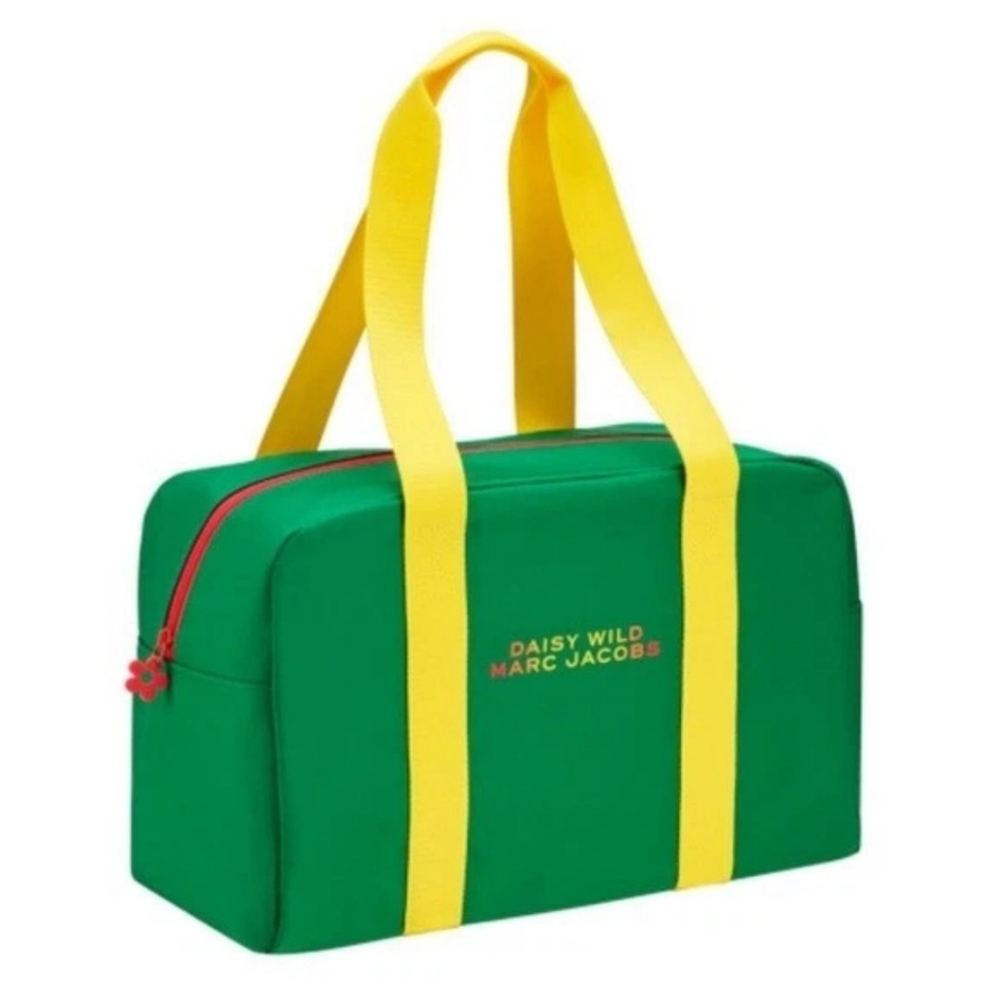 Marc Jacobs Daisy Wild Green Top Duffle Bag NEW Tote Gym Bag Overnight